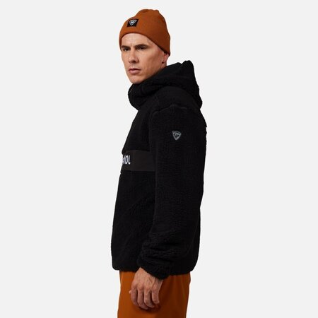 Mikina Rossignol Alltrack Anorak Fleece Black