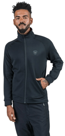Mikina Rossignol Blackside Fleece Fz Black