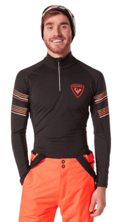 Mikina Rossignol Classique Hero Clim 1/2 Zip Black