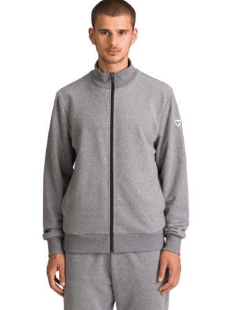 Mikina Rossignol Logo Sweat Full-Zip Heather Grey