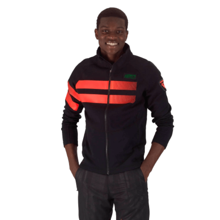 Pánska mikina Rossignol Men's Hero Clim Fleece Jacket Black