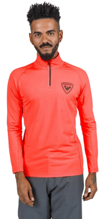 Mikina Rossignol New Hero Classique Neon Red Hz