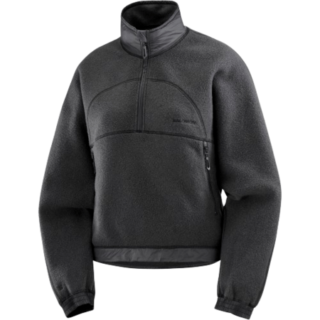 Dámska mikina Salomon Chroma Fleece Crop W Deep Black