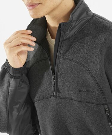 Dámska mikina Salomon Chroma Fleece Crop W Deep Black