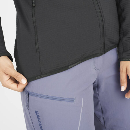 Mikina Salomon Essential Lightwarm Half Zip Women Deep Black