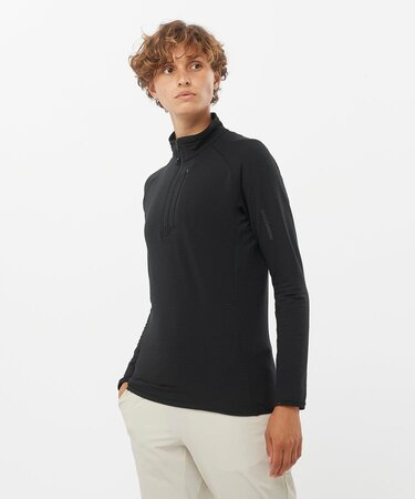 Dámska mikina Salomon Essential Ltwarm Hz W Deep Black