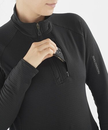 Dámska mikina Salomon Essential Ltwarm Hz W Deep Black