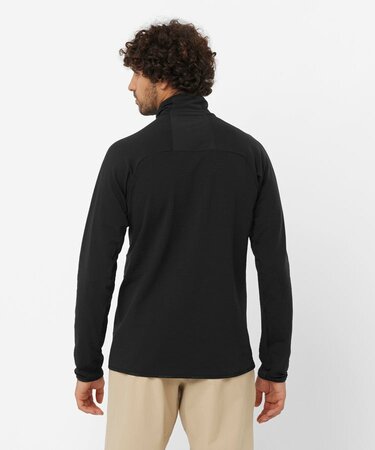 Pánska mikina Salomon Essential Ltwarm Hz Deep Black