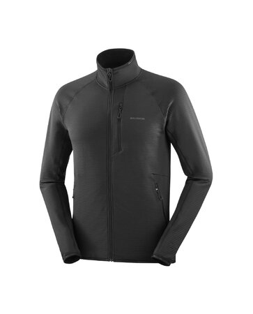 Mikina Salomon Essential Lightwarm FZ M Deep Black