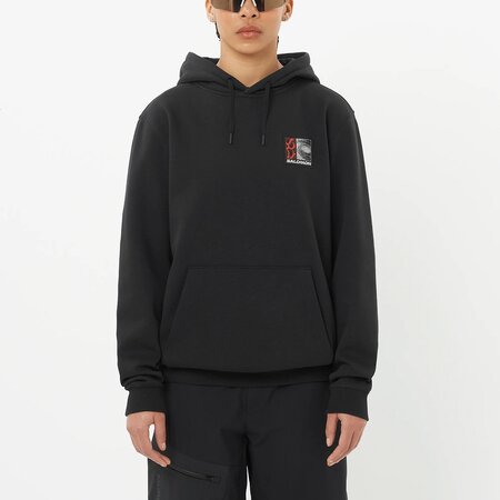 Mikina Salomon Freestyle Hoodie Deep Black