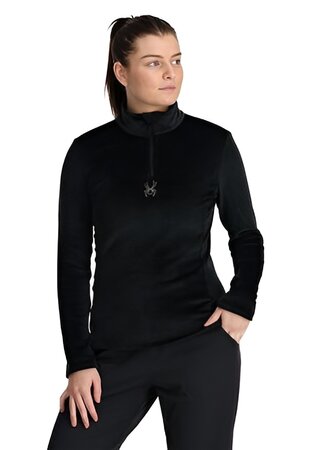 Mikina Spyder Shimmer Bug 1/2 Zip Black