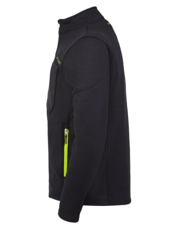 Mikina Spyder Bandit Hybrid Full Zip BSL Black/Sharp Lime 20/21