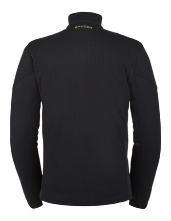 Mikina Spyder Bandit Hybrid Full Zip BSL Black/Sharp Lime 20/21