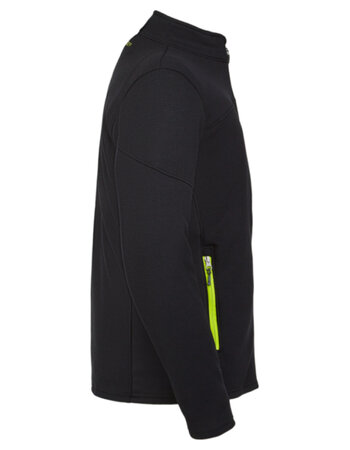 Mikina Spyder Bandit Hybrid Full Zip BSL Black/Sharp Lime 20/21
