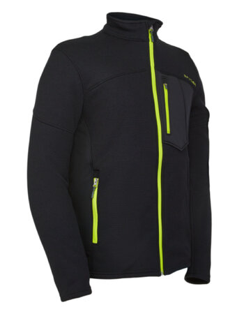 Mikina Spyder Bandit Hybrid Full Zip BSL Black/Sharp Lime 20/21