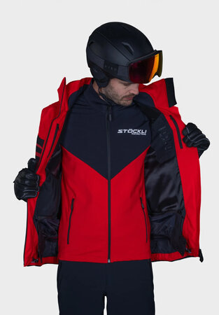 Mikina Stöckli Technostretch WRT Red/Black Mikina Stöckli Technostretch WRT Red/Black