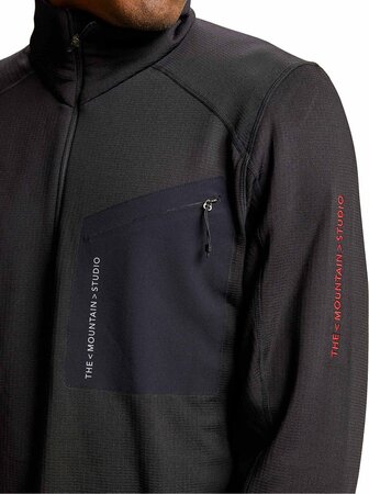 Mikina The Mountain Studio M-5 Techno Stretch T-neck Black Onyx Mikina The Mountain Studio M-5 Techno Stretch T-neck Black Onyx