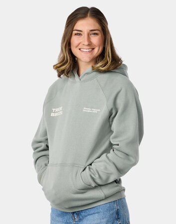 Mikina Trek Right Stacked Unisex Hoodie Sage Grey Mikina Trek Right Stacked Unisex Hoodie Sage Grey