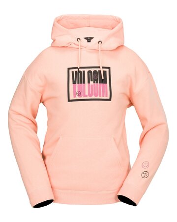 Dámská mikina Volcom Essential Hoodie Coral Haze Dámská mikina Volcom Essential Hoodie Coral Haze