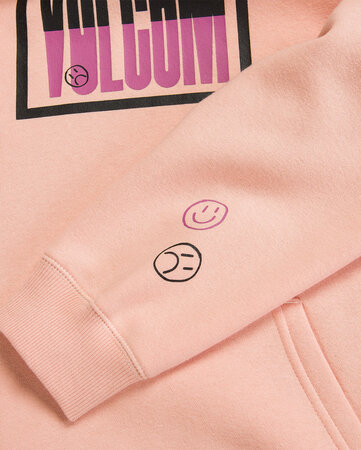 Dámská mikina Volcom Essential Hoodie Coral Haze Dámská mikina Volcom Essential Hoodie Coral Haze