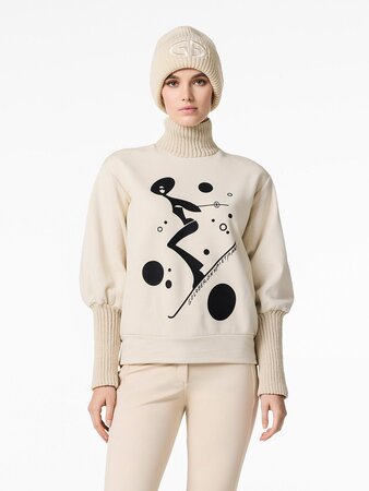 Sveter Goldbergh Voyage Turtle Neck Champagne