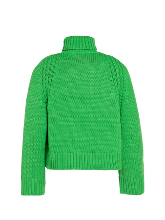 Sveter Goldbergh Beauty Long Sleeve Knit Sweater Flash Green
