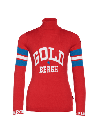 Sveter Goldbergh Biscuit Long Sleeve Knit Sweater Flame