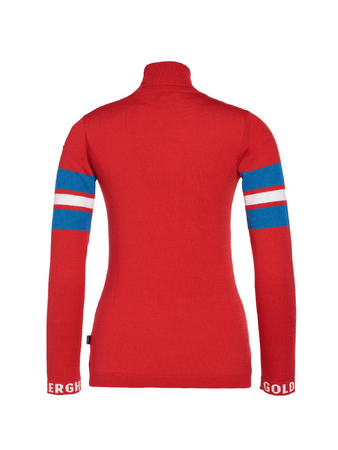 Sveter Goldbergh Biscuit Long Sleeve Knit Sweater Flame