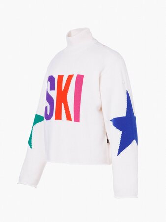 Sveter Goldbergh Calore Long Sleeve Knit Sweater White Sveter Goldbergh Calore Long Sleeve Knit Sweater White