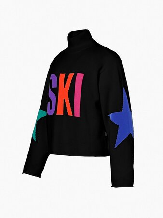 Sveter Goldbergh Calore Long Sleeve Knit Sweater Black Sveter Goldbergh Calore Long Sleeve Knit Sweater Black