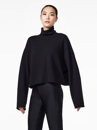 Sveter Goldbergh Lourdes Long Sleeve Knit Sweater Black