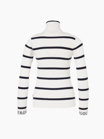 Sveter Goldbergh Mimi Long Sleeve Knit Sweater Breton Stripe Cream/Blue Sveter Goldbergh Mimi Long Sleeve Knit Sweater Breton Stripe Cream/Blue