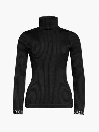 Sveter Goldbergh Mira Long Sleeve Knit Sweater Black