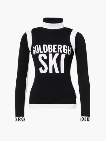 Sveter Goldbergh Noemi Long Sleeve Knit Sweater Black
