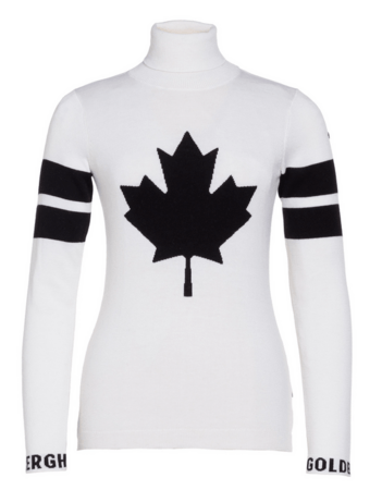 Sveter Goldbergh Rocket Long Sleeve Knit Sweater White