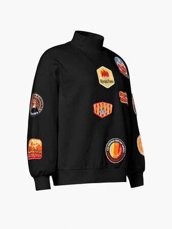 Sveter Goldbergh Roma Turtle Neck Sweater Black