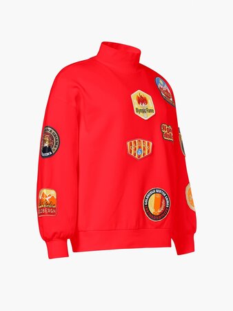 Sveter Goldbergh Roma Turtle Neck Sweater Flame