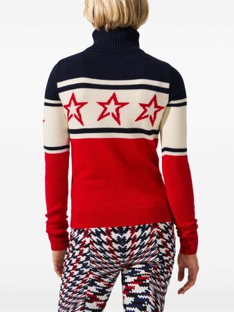 Dámsky sveter Perfect Moment Chopper Merino Wool Sweater Red/Navy Dámsky sveter Perfect Moment Chopper Merino Wool Sweater Red/Navy