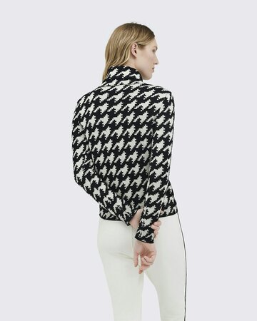 Dámsky sveter Perfect Moment Houndstooth Merino Wool Turtleneck Black & White Dámsky sveter Perfect Moment Houndstooth Merino Wool Turtleneck Black & White