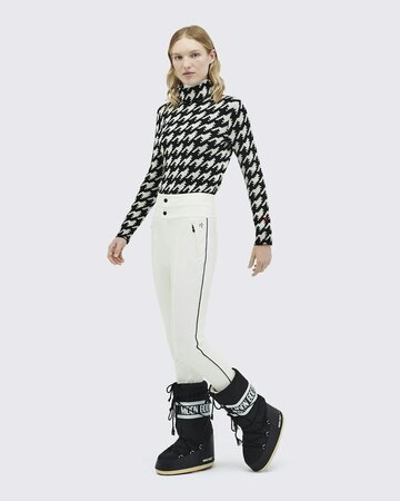 Dámsky sveter Perfect Moment Houndstooth Merino Wool Turtleneck Black & White Dámsky sveter Perfect Moment Houndstooth Merino Wool Turtleneck Black & White