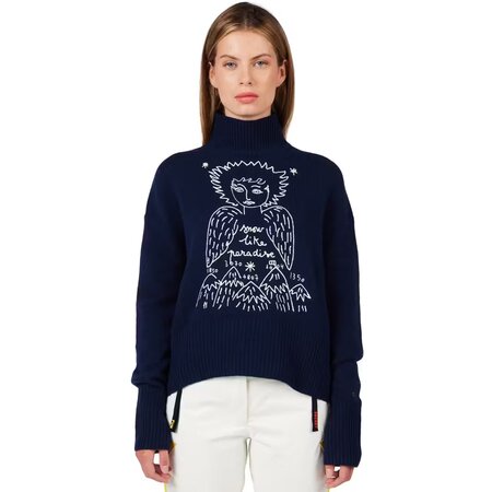 Sveter Rossignol W JCC Snow Angels Pull Cosmic Blue