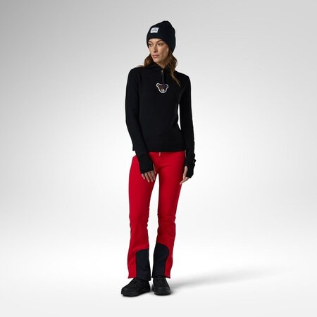 Sveter Rossignol W JCC Teddy Quarter Zip Sweater Black