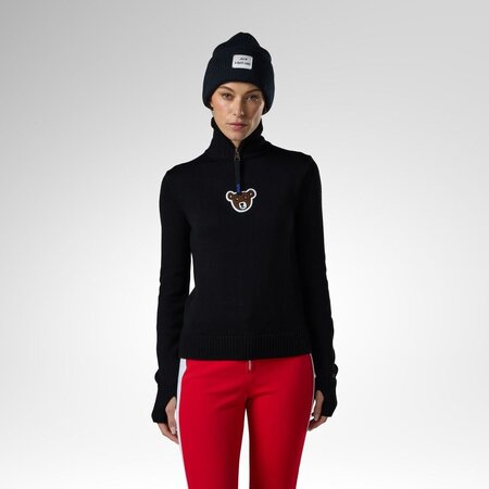 Sveter Rossignol W JCC Teddy Quarter Zip Sweater Black