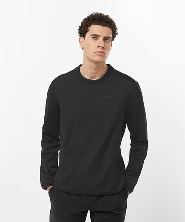 Mikina Salomon Outline Hyb Warm Pullov Deep Black Mikina Salomon Outline Hyb Warm Pullov Deep Black