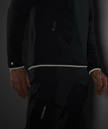 Mikina Salomon Outline Hyb Warm Pullov Deep Black Mikina Salomon Outline Hyb Warm Pullov Deep Black