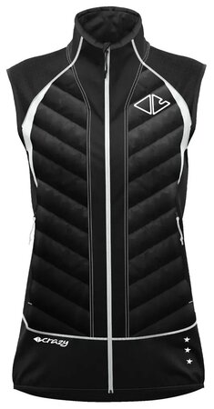 Dámska vesta Crazy Idea Vest Channel Black Dámska vesta Crazy Idea Vest Channel Black
