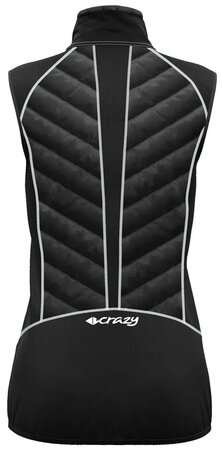 Dámska vesta Crazy Idea Vest Channel Black Dámska vesta Crazy Idea Vest Channel Black