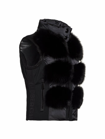 Vesta Goldberg Chic Bodywarmer Real Fur Black