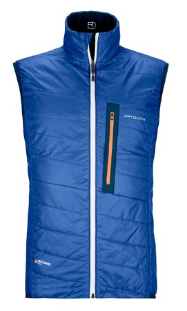 Pánska vesta Ortovox Swisswool Piz Cartas Vest M Petrol Blue