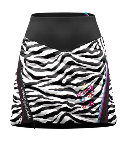 Sukňa Crazy Idea Alpinstar 3D Woman Black/Zebra